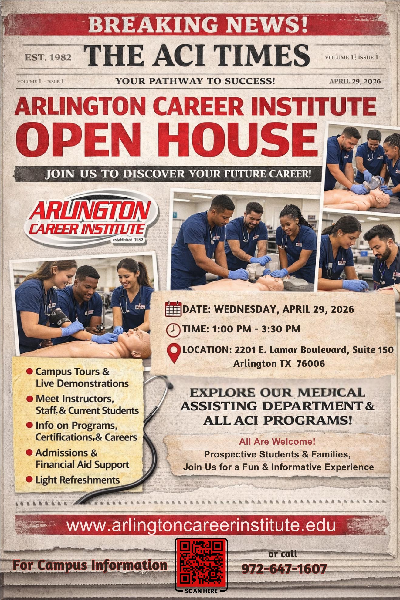 ACI Open House: Wednesday, April 29, 2006. 1:00PM - 3:30PM